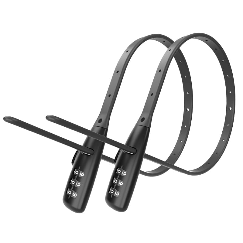 OKG Zip Tie Lock - 3-Digit Combo Bike Lock for Cabinet, Helmet, Skateboard, Fridge, Luggage, BBQ, Stroller, Scooter, Fence Door