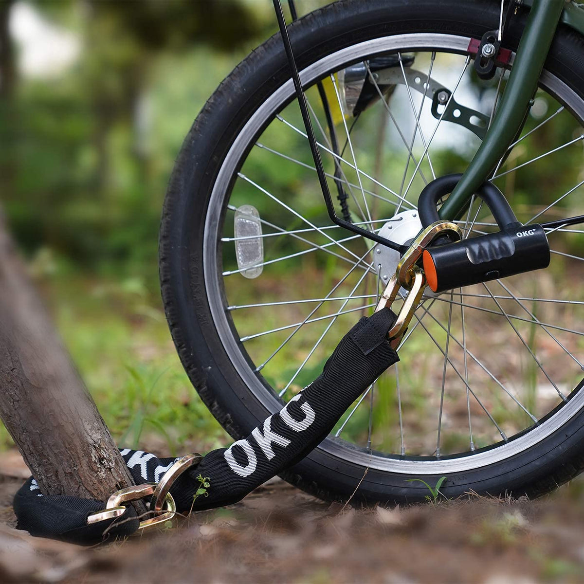 Large Security Chain OKG Maximum Heavy Duty Security Chain 2.6 ft x 1/2 in Thick, Hardened